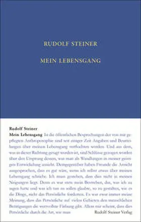 Steiner / Sam |  Mein Lebensgang | Buch |  Sack Fachmedien