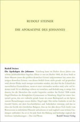 Steiner |  Die Apokalypse des Johannes | Buch |  Sack Fachmedien