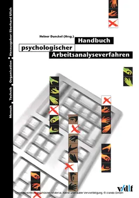 Dunckel |  Handbuch psychologischer Arbeitsanalyseverfahren | eBook | Sack Fachmedien