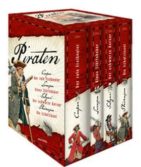 Cooper / Lornsen / Salgari |  Piraten - Die großen Romane: Der rote Freibeuter - Klaus Störtebeker - Der schwarze Korsar - Die Schatzinsel | Buch |  Sack Fachmedien