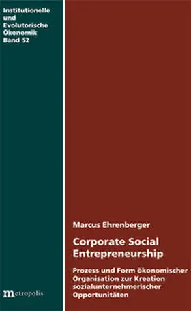 Ehrenberger |  Corporate Social Entrepreneurship | Buch |  Sack Fachmedien