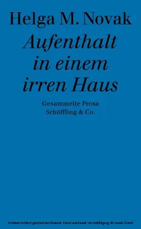 Novak |  Aufenthalt in einem irren Haus | eBook | Sack Fachmedien