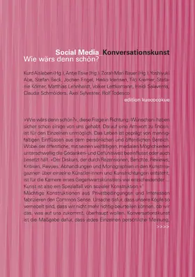 Alsleben / Bauer / Eske |  Social Media_Konversationskunst. Wie wärs denn schön? | eBook | Sack Fachmedien