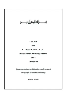 Waltter |  Islam und Homosexualität im Qur'ân und der Hadît-Literatur | Buch |  Sack Fachmedien