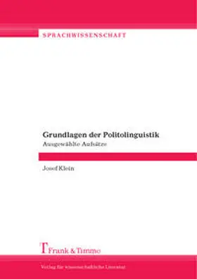 Klein |  Grundlagen der Politolinguistik | Buch |  Sack Fachmedien
