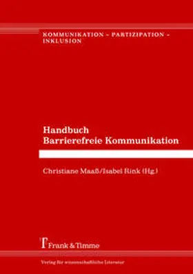 Maaß / Rink |  Handbuch Barrierefreie Kommunikation | Buch |  Sack Fachmedien