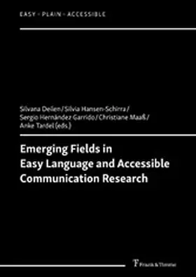 Deilen / Garrido / Hansen-Schirra | Emerging Fields in Easy Language and Accessible Communication Research | E-Book | sack.de