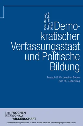 Massing / Weißeno |  Demokratischer Verfassungsstaat und politische Bildung | eBook | Sack Fachmedien