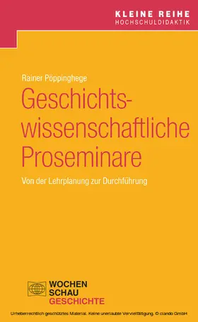 Pöppinghege |  Geschichtswissenschaftliche Proseminare | eBook | Sack Fachmedien