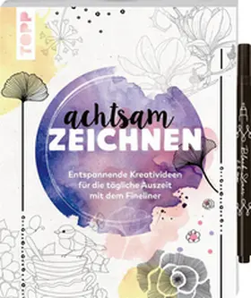 frechverlag / Gwinn |  Achtsam zeichnen. Kreativbuch zum Reinzeichnen inkl. Fineliner! | Buch |  Sack Fachmedien