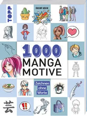 Keck |  1000 Manga Motive zeichnen | Buch |  Sack Fachmedien