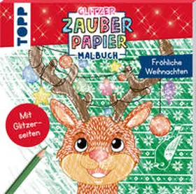 Hecher |  Glitzer Zauberpapier Malbuch Fröhliche Weihnachten | Buch |  Sack Fachmedien