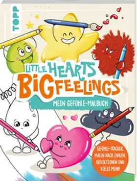 Helfrich / Schlitt |  Little Hearts - Big Feelings - Mein Gefühle-Malbuch | Buch |  Sack Fachmedien