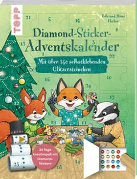 Hecher |  Diamond-Sticker-Adventskalender | Buch |  Sack Fachmedien