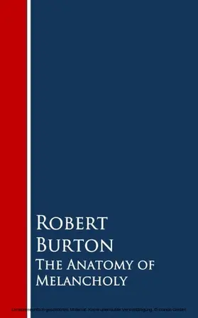 Burton |  The Anatomy of Melancholy | eBook | Sack Fachmedien