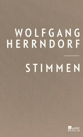 Herrndorf | Stimmen | Buch | 978-3-7371-0057-1 | www2.sack.de