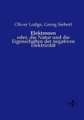 Lodge / Siebert |  Elektronen | Buch |  Sack Fachmedien