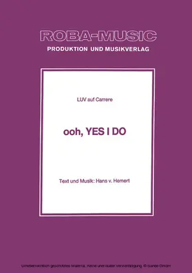 v. Hemert / Luv |  Ooh, Yes I Do | eBook | Sack Fachmedien