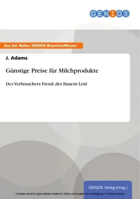 Adams |  Günstige Preise für Milchprodukte | eBook | Sack Fachmedien