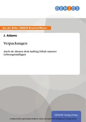 Adams |  Verpackungen | eBook | Sack Fachmedien