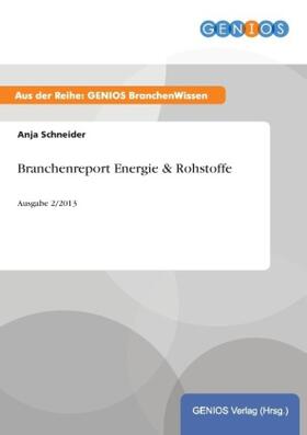 Schneider | Branchenreport Energie & Rohstoffe | Buch | 978-3-7379-4400-7 | sack.de