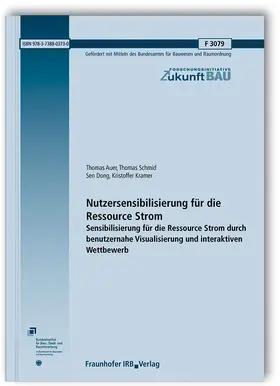 Auer / Schmid / Dong |  Nutzersensibilisierung für die Ressource Strom | Buch |  Sack Fachmedien