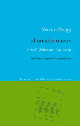 Zingg |  Translationen | eBook | Sack Fachmedien