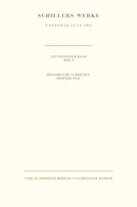 Oellers / Kurscheidt / Wistoff |  Schillers Werke. Nationalausgabe | Buch |  Sack Fachmedien