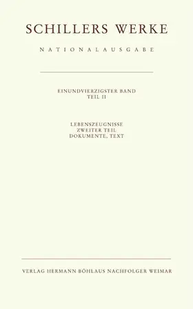 Oellers |  Schillers Werke. Nationalausgabe | Buch |  Sack Fachmedien