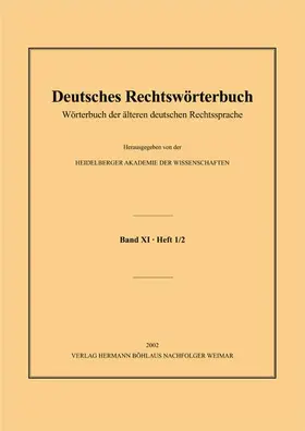  Deutsches Rechtswörterbuch | Buch |  Sack Fachmedien