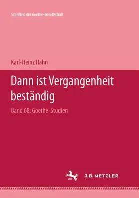 Hahn |  "Dann ist Vergangenheit beständig" | Buch |  Sack Fachmedien
