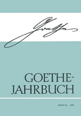 Keller |  Goethe Jahrbuch | Buch |  Sack Fachmedien