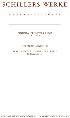 Schalhorn |  Schillers Werke. Nationalausgabe | Buch |  Sack Fachmedien