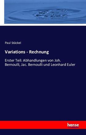 Stäckel |  Variations - Rechnung | Buch |  Sack Fachmedien