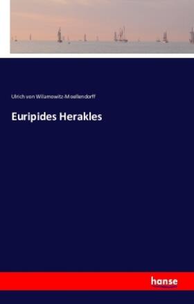 Wilamowitz-Moellendorff |  Euripides Herakles | Buch |  Sack Fachmedien