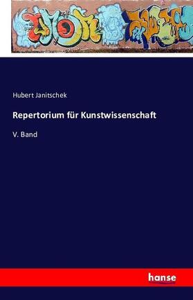 Janitschek |  Repertorium für Kunstwissenschaft | Buch |  Sack Fachmedien
