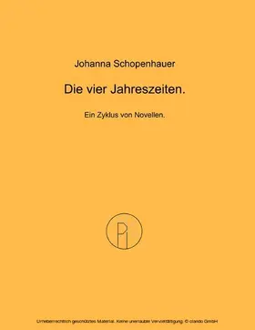 Schopenhauer / Scheglmann |  Die vier Jahreszeiten. | eBook | Sack Fachmedien