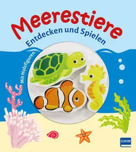  Meerestiere (Pappbilderbuch + 3 Holzfiguren) | Buch |  Sack Fachmedien