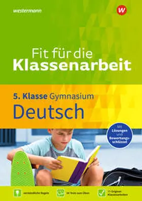 Zimmer |  Fit für die Klassenarbeit - Gymnasium. Deutsch 5 | Buch |  Sack Fachmedien