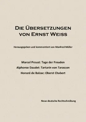 Müller |  Die Übersetzungen von Ernst Weiß | eBook | Sack Fachmedien