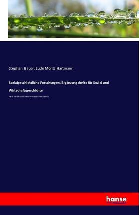Bauer / Hartmann |  Sozialgeschichtliche Forschungen, Ergänzungshefte für Sozial und Wirtschaftsgeschichte | Buch |  Sack Fachmedien