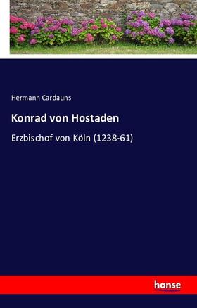 Cardauns |  Konrad von Hostaden | Buch |  Sack Fachmedien