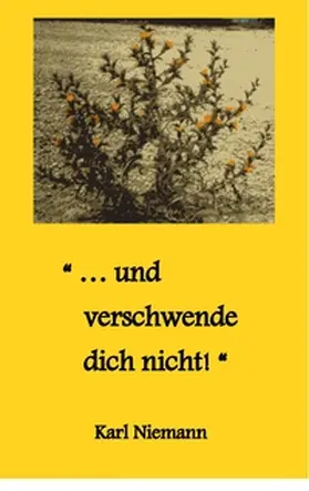 Niemann |  "... und verschwende dich nicht!" | Buch |  Sack Fachmedien