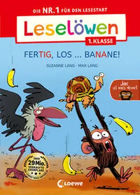 Lang |  Leselöwen 1. Klasse - Jim ist mies drauf - Fertig, los ... Banane! (Großbuchstaben) | Buch |  Sack Fachmedien