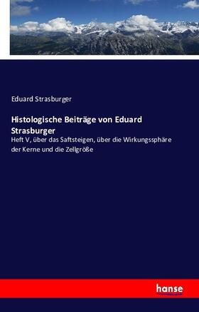 Strasburger |  Histologische Beiträge von Eduard Strasburger | Buch |  Sack Fachmedien