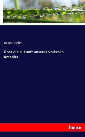 Goebel |  Über die Zukunft unseres Volkes in Amerika | Buch |  Sack Fachmedien