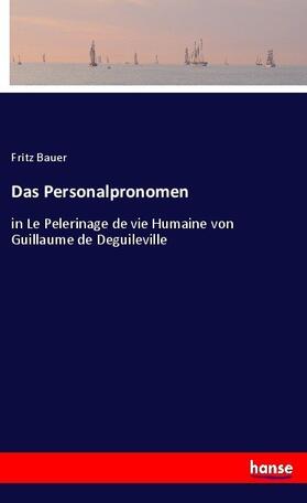 Bauer |  Das Personalpronomen | Buch |  Sack Fachmedien