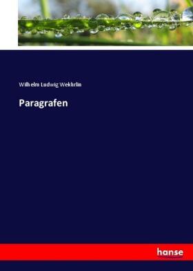 Wekhrlin |  Paragrafen | Buch |  Sack Fachmedien