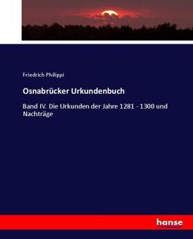 Philippi |  Osnabrücker Urkundenbuch | Buch |  Sack Fachmedien