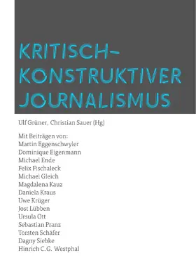 Sauer / Grüner |  Kritisch-konstruktiver Journalismus | eBook | Sack Fachmedien